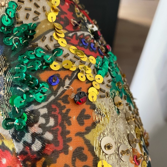 Vintage 60s Elinor Simmons for Malcolm Starr beaded and Sequin dress - Picture 2 of 14